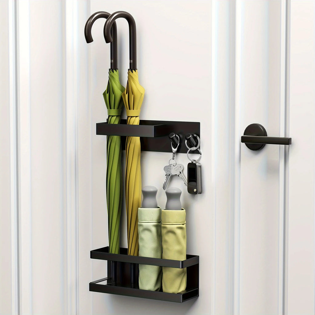 Magnetic Umbrella Rack, Key & Fridge Side Storage Set | No Drill Magnetic Storage Set Babs