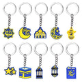 10Pcs Eid Mubarak Keychain Moon Castle Ornaments Ramadan 2026 Holiday Keychain Set Babs 10pcs