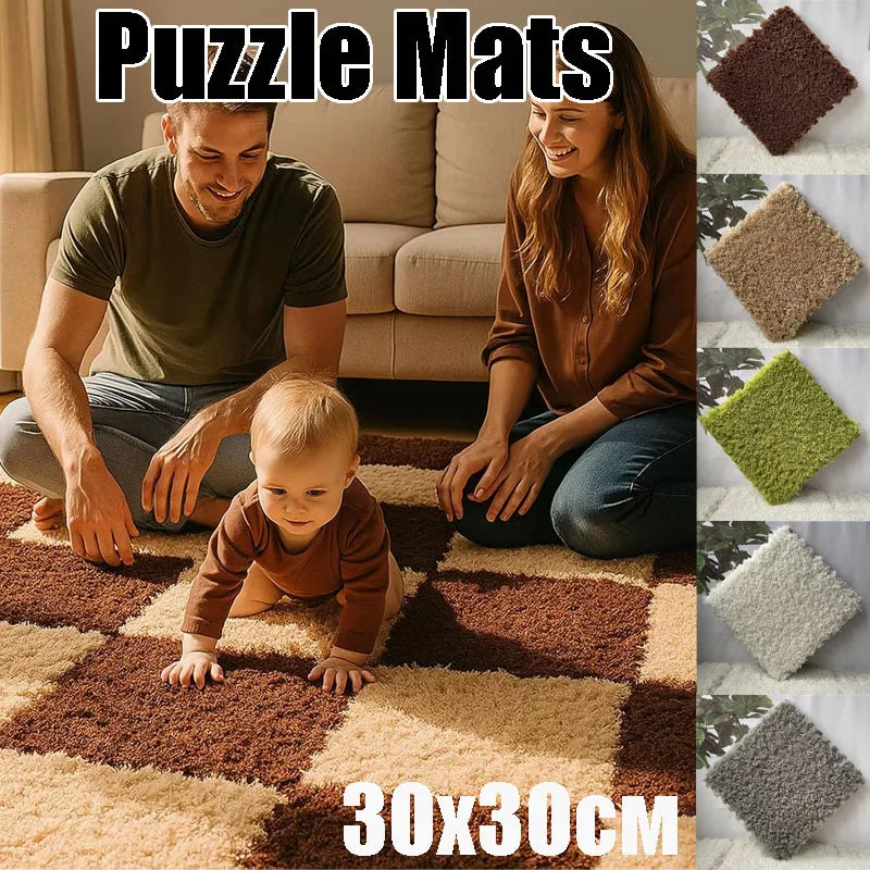 Fluffy Interlocking Rug Tiles – Plush Velvet Bedroom Carpet Interlocking Rug Tiles Babs