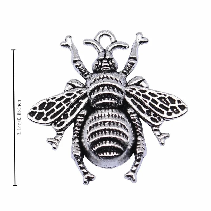 20 Pcs Antique Bronze Bee Charms for Jewelry Making – Zinc Alloy Jewelry Making Charms Babs