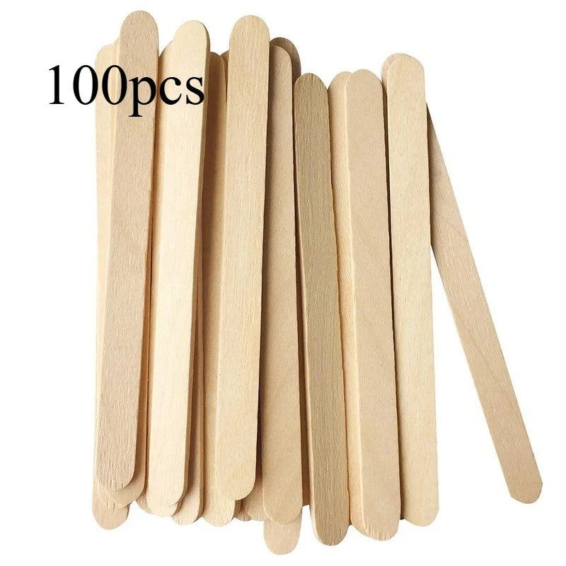 Wooden Popsicle Craft Sticks – Eco-Friendly DIY Ice Cream Sticks Craft Popsicle Sticks Babs 93x10x2 mm 100 pcs