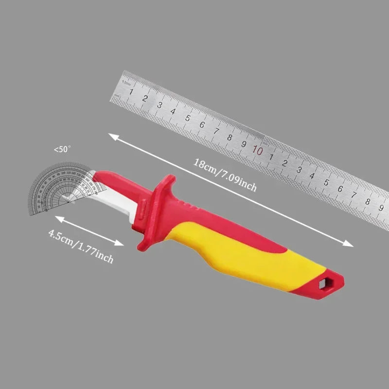 Insulated Cable Stripper Knife – Dual Blade Electrician's Tool Cable Stripper Knife Babs