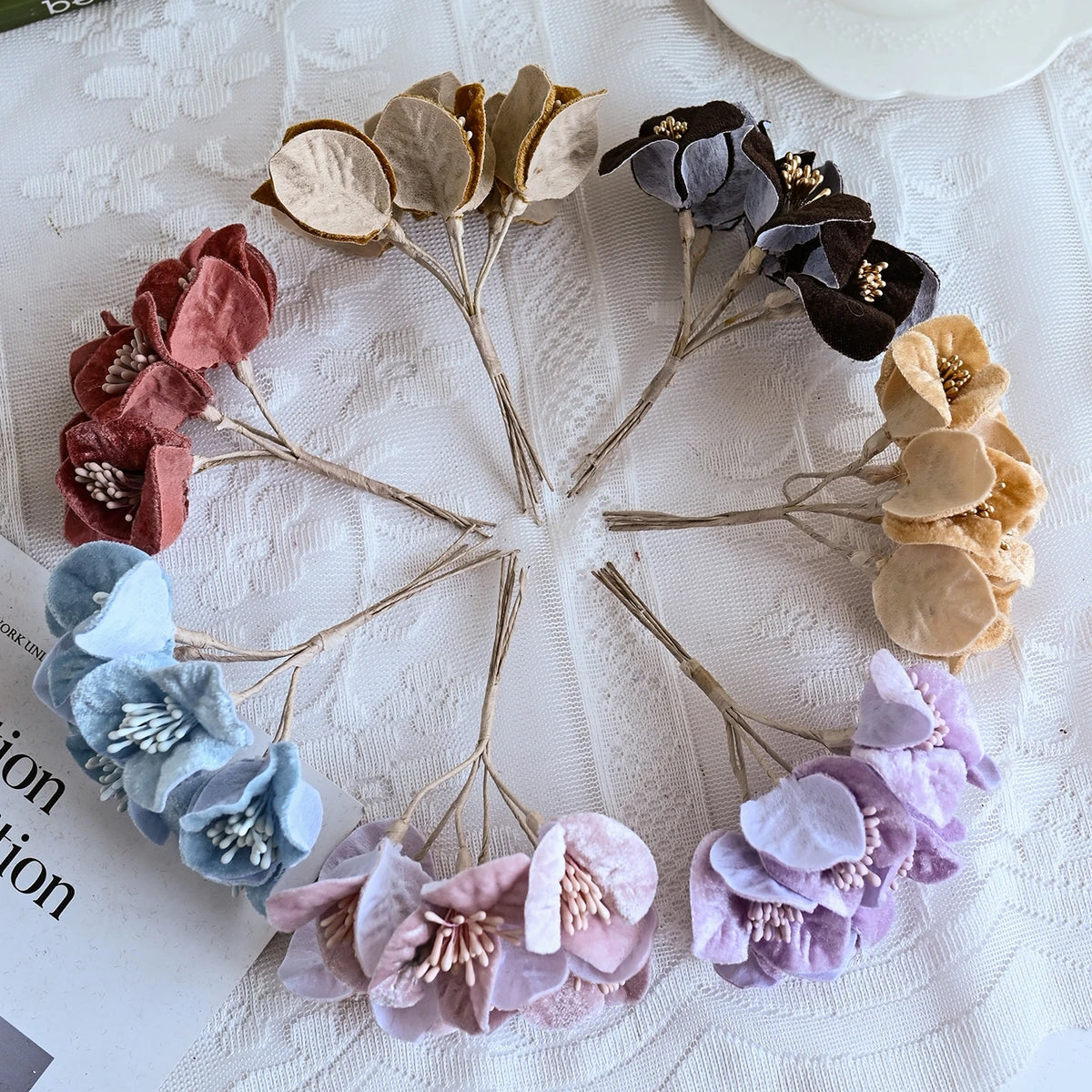 Silk Artificial Mini Flower Bouquet – Wedding & Home Décor Artificial Flower Bouquet Babs