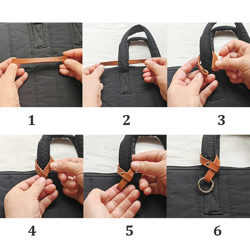 Bundl Adjustable Travel Carry Strap with Metal Ring Hook Clips Travel Carry Strap Babs