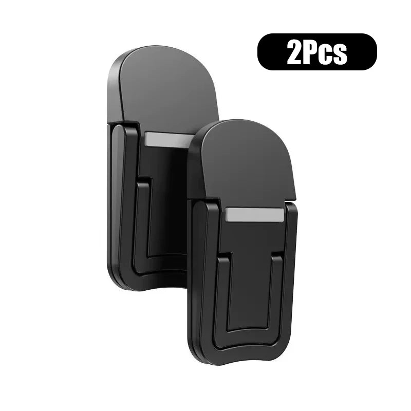 KEBIDUMEI 4Pcs Mini Folding Laptop Stand Legs – Ultra-Thin Portable Laptop Stand Legs Babs 2Pcs Black