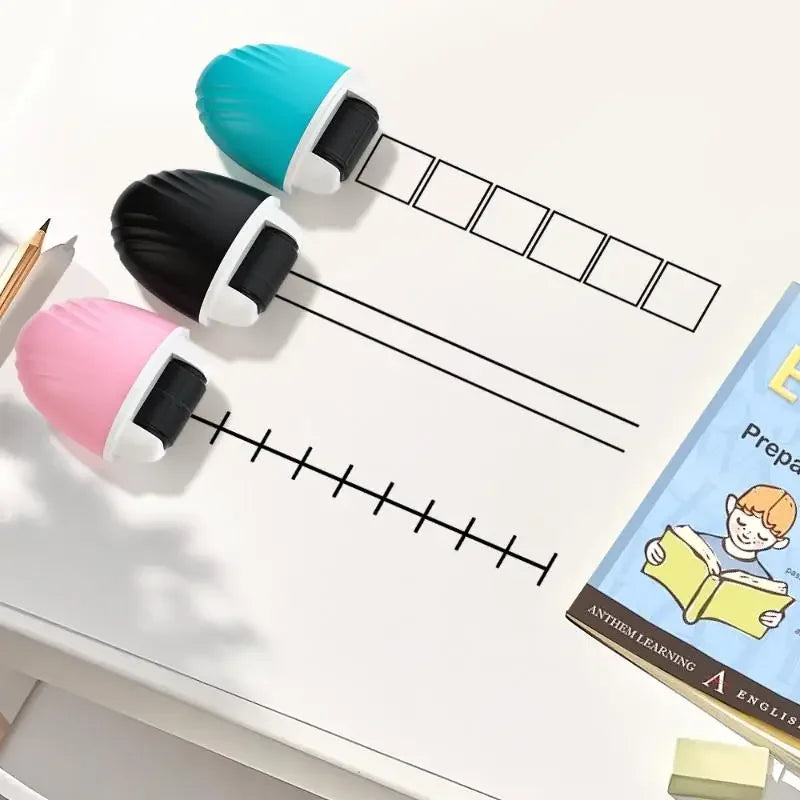 Math Correction Roller Stamp – Double Line Grid Seal Tool Roller Stamp Tool Babs