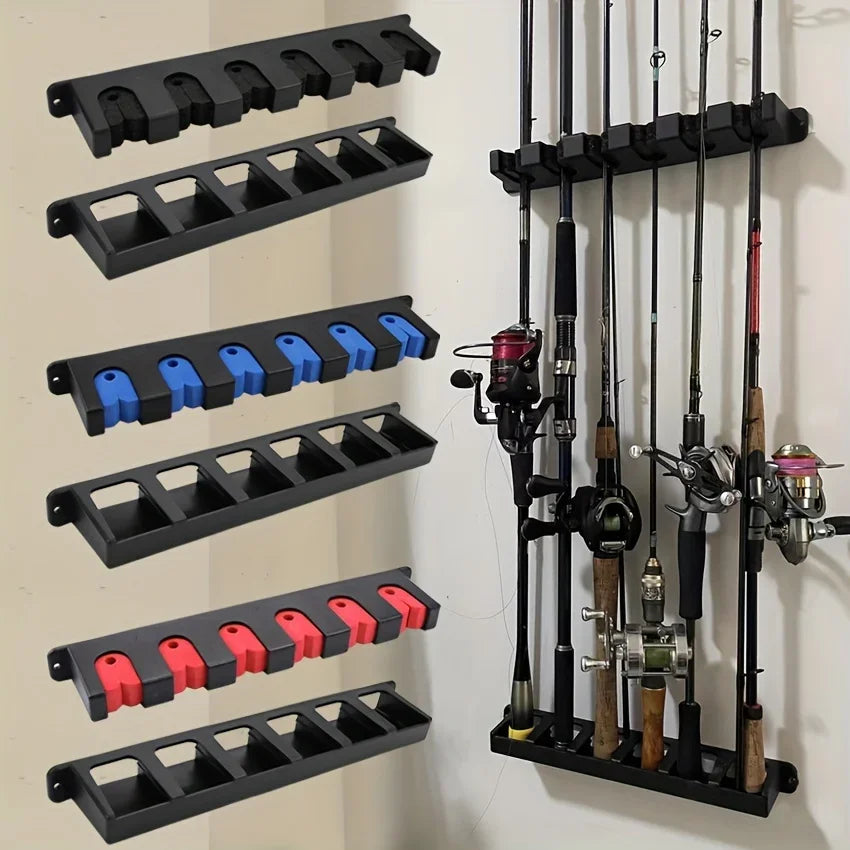 Wall-Mounted Fishing Rod Holder – EVA Foam Grip ABS Bracket Fishing Rod Holder Babs