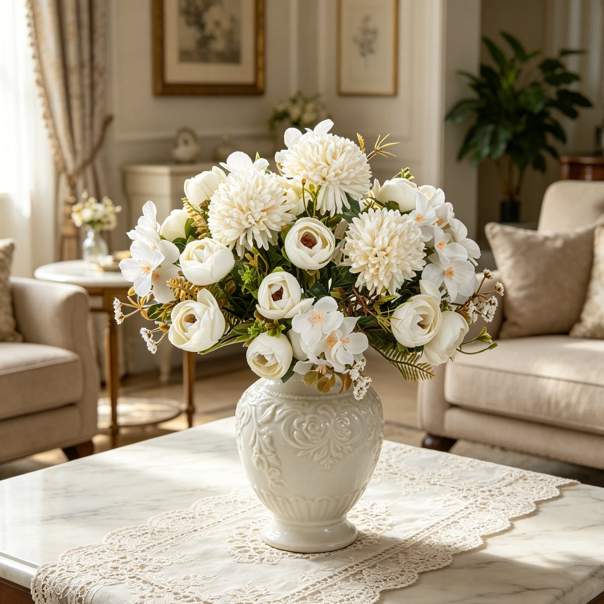 Artificial Silk Hydrangea Bud Flower Stem – Wedding & Home Decor Artificial Flower Stem Babs