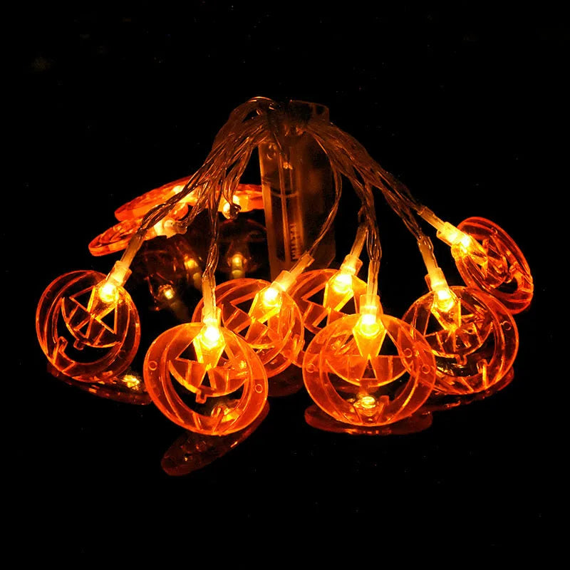 Halloween LED String Lights – Pumpkin Bat Ghost 10-LED 1.5M Halloween String Lights Babs Pumpkin