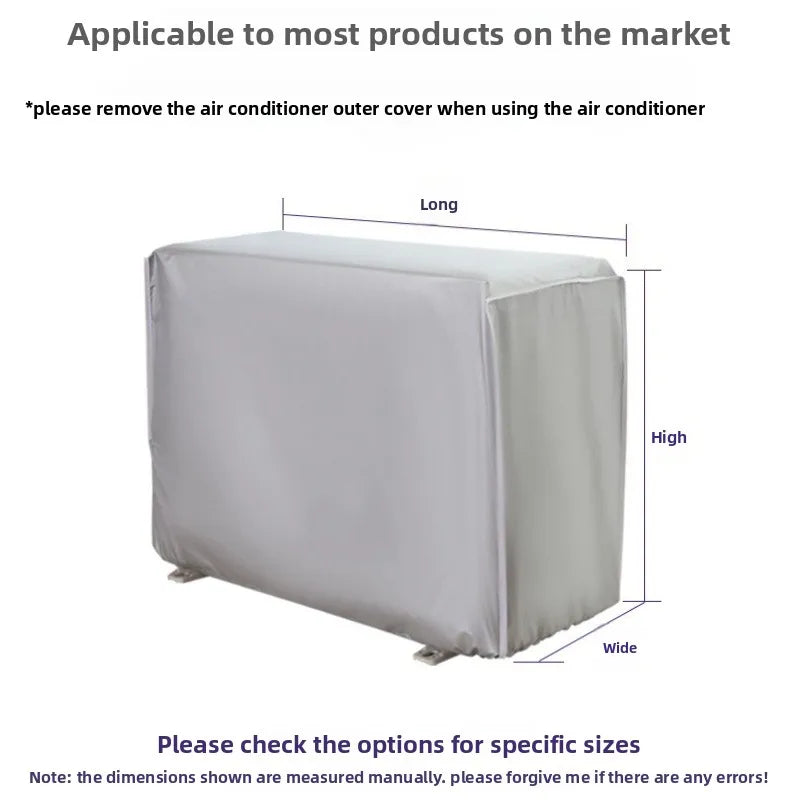 Outdoor AC Unit Cover – Waterproof, Dustproof & UV Protection AC Unit Cover Babs 1PC 86X30X56CM