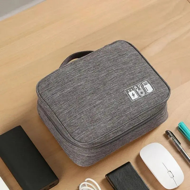 Waterproof Travel Cable Organizer Bag | USB Electronics Electronics Organizer Bag Babs