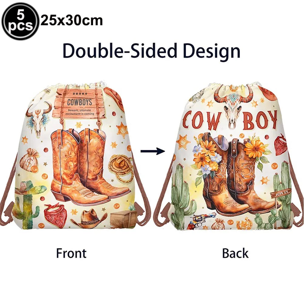 Western Cowboy Party Boxes – Hay Bale & Wine Barrel Decor Props Party Decoration Boxes Babs Red AS show 28cm