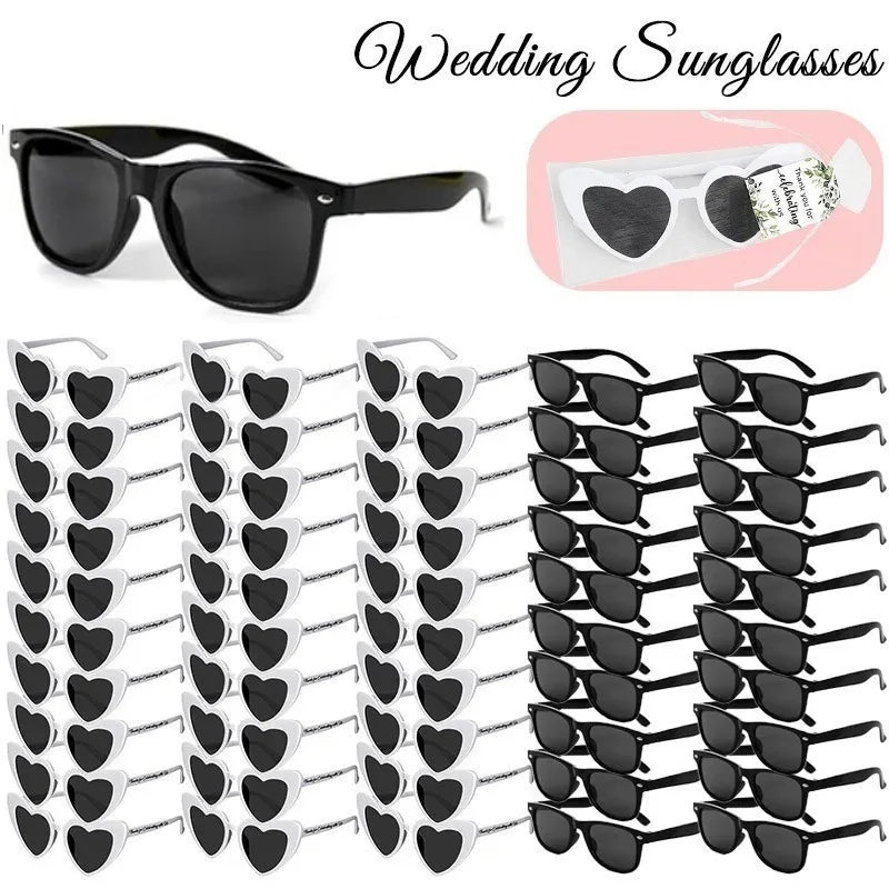 Heart Shaped Sunglasses – Bachelorette Bridal Party Gift Novelty Party Sunglasses Babs