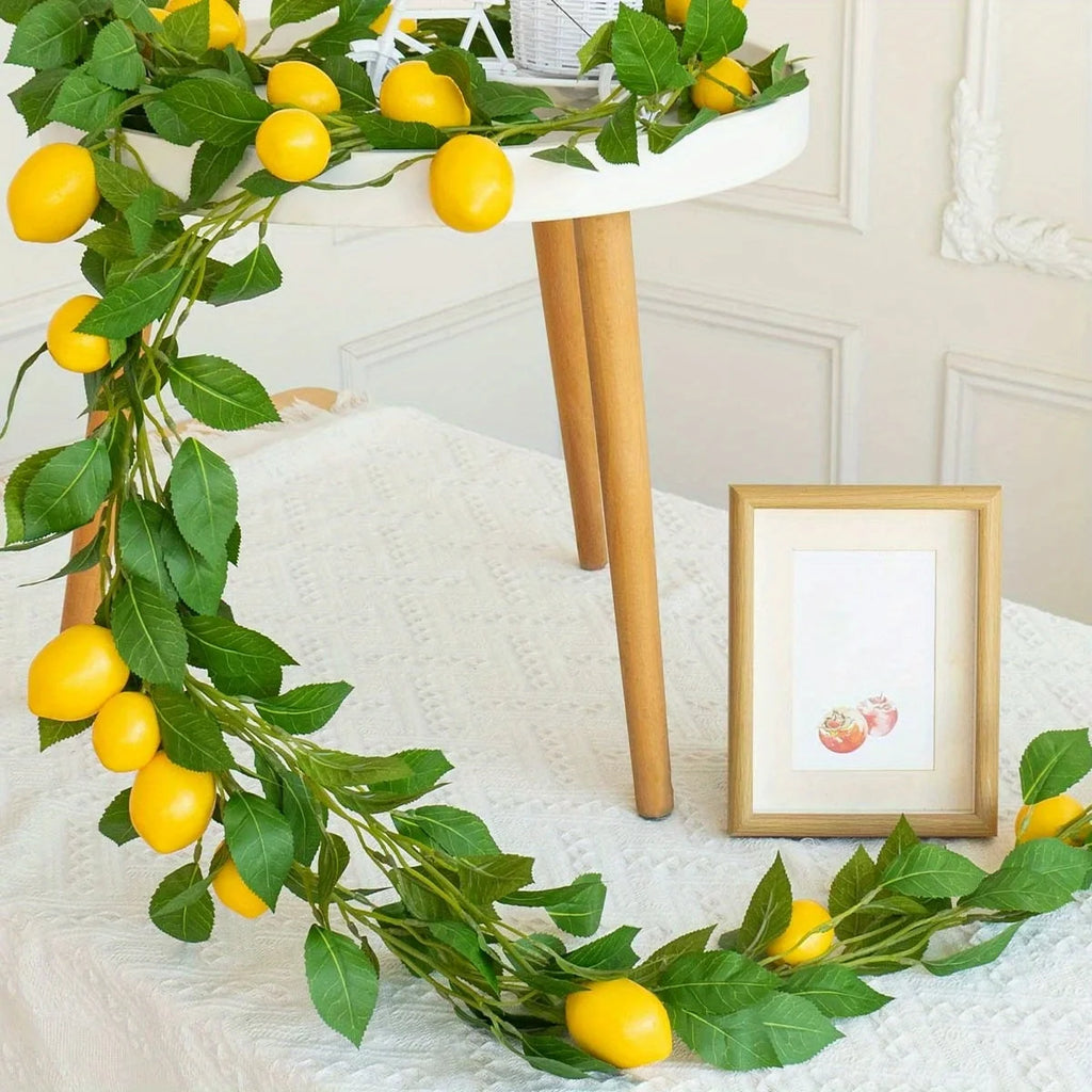 Artificial Lemon Garland Wreath – Home & Party Décor Artificial Flower Garland Babs