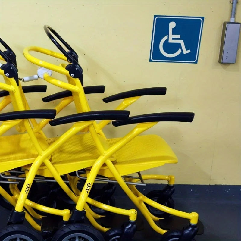 4-Pack Wheelchair Accessibility Sign Stickers – Waterproof Accessibility Sign Sticker Babs