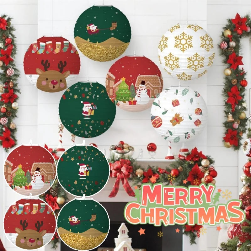 Holiday Paper Lantern Decor Set – Party & Christmas Ornaments Paper Lantern Set Babs