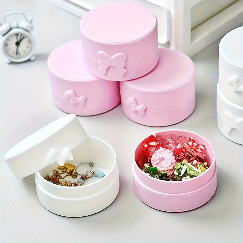 Bowknot Jewelry Organizer Box with Lid – Desktop Storage Jewelry Organizer Box Babs