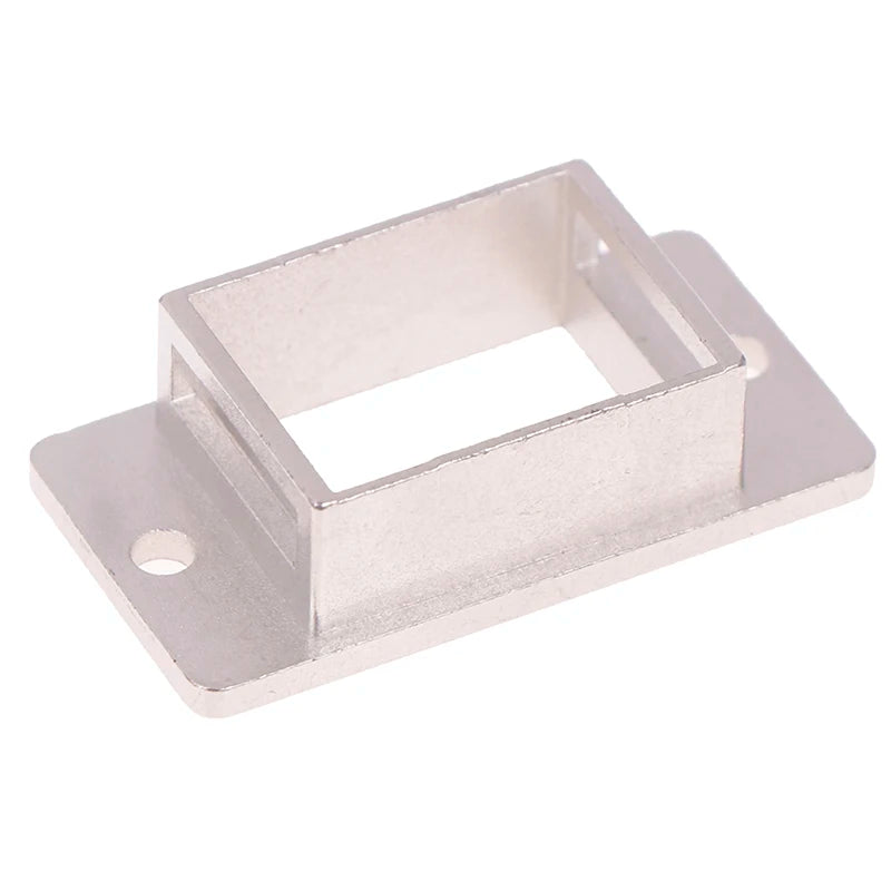 RJ45 1-Port Metal Keystone Panel Mount Bracket Adapter Holder Keystone Panel Bracket Babs Silver
