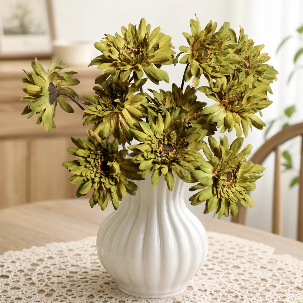 Artificial Daisy Bouquet – Silk Fall Floral for Home & Wedding Décor Artificial Flower Bouquet Babs