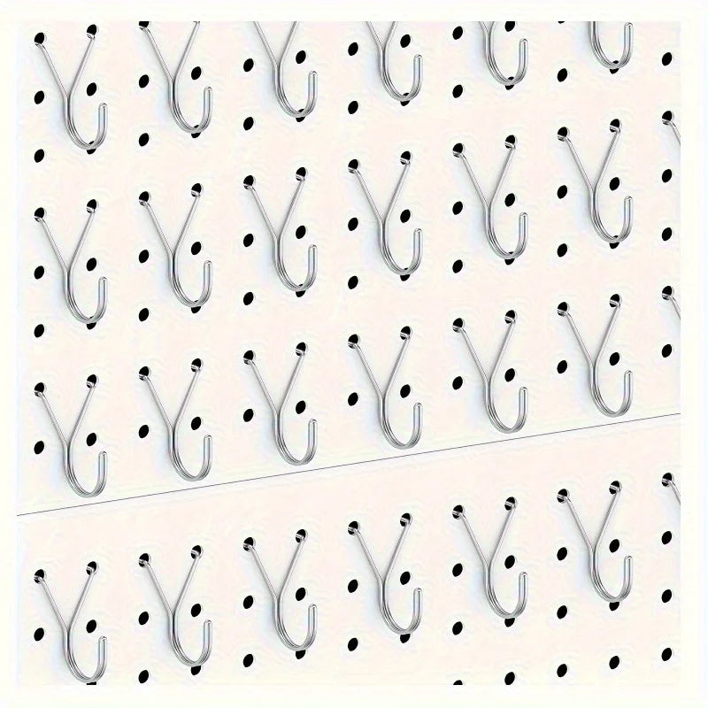 20-Pack Heavy Duty Stainless Steel Pegboard Hooks Pegboard Hooks Babs