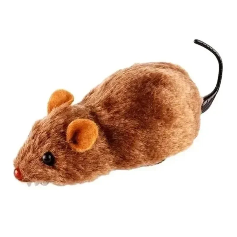 Plush Running Mouse Toy for Cats & Dogs – Lifelike & Fun Pet Mouse Toy Babs