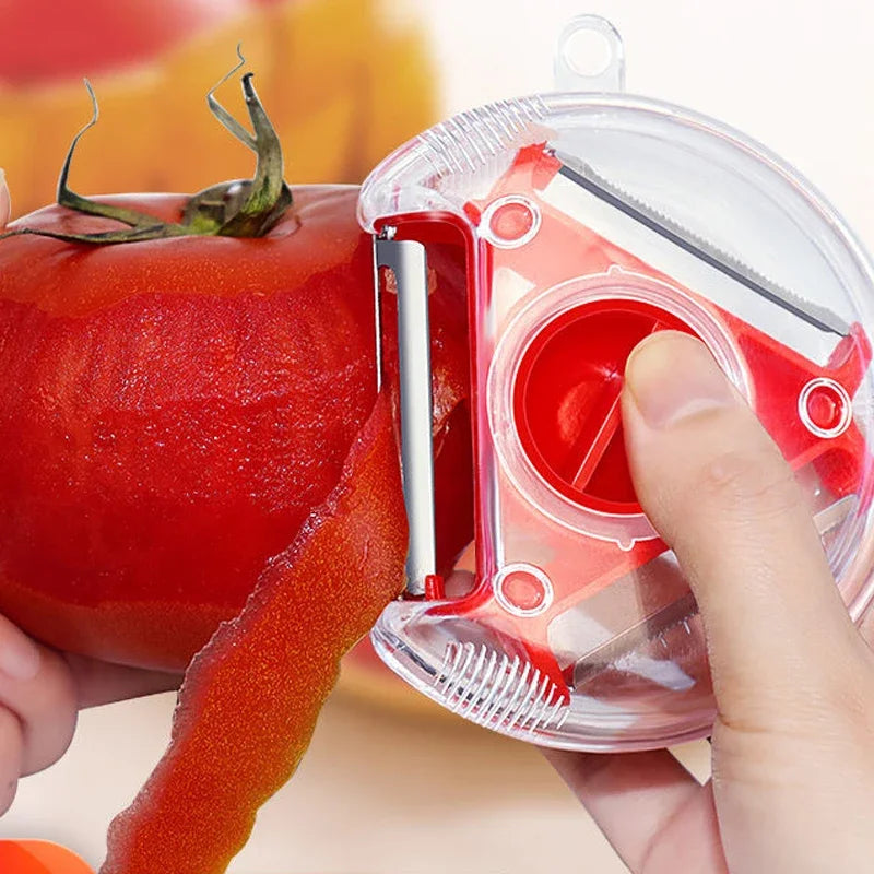 3-in-1 Vegetable & Fruit Peeler – Stainless Steel Blades Vegetable Peeler Babs