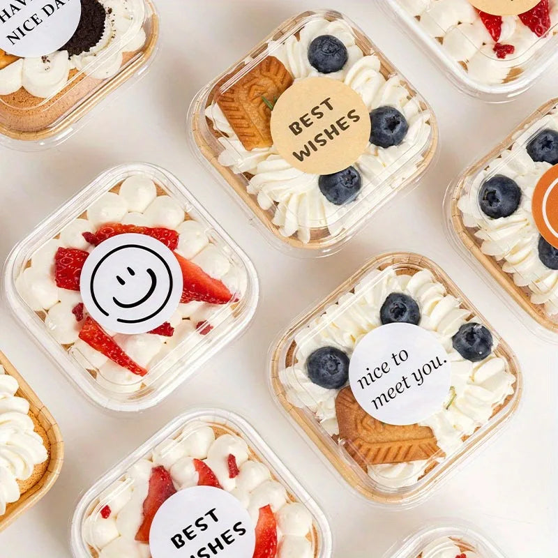 50Pcs Square Cupcake Liners | Muffin Paper Baking Cups Cupcake Baking Cups Babs