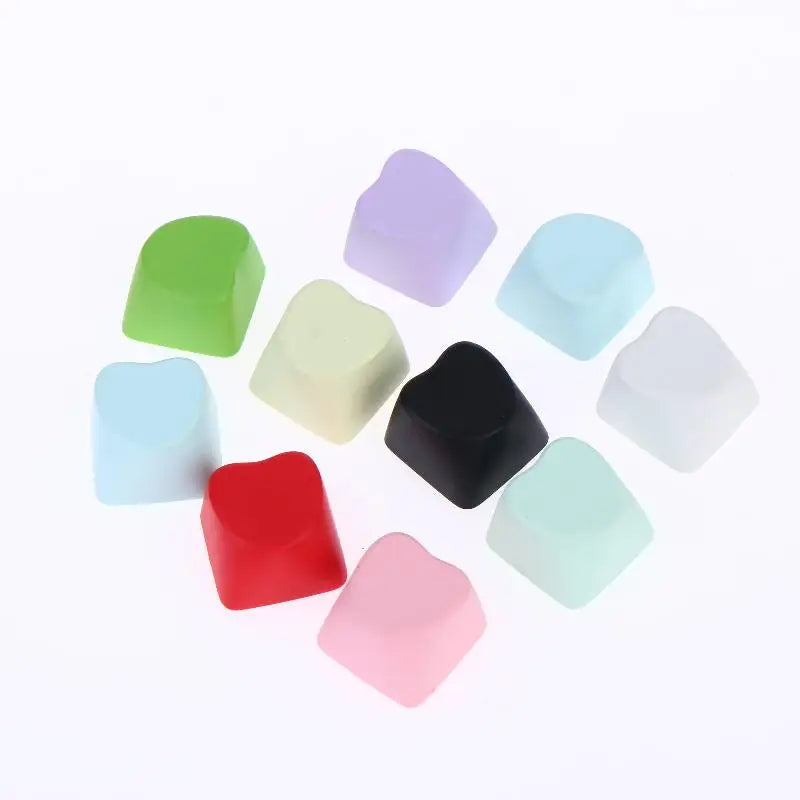 Heart-Shaped PBT Keycaps OEM 1U MX Compatible DIY 10/20pcs Keyboard Keycaps Babs