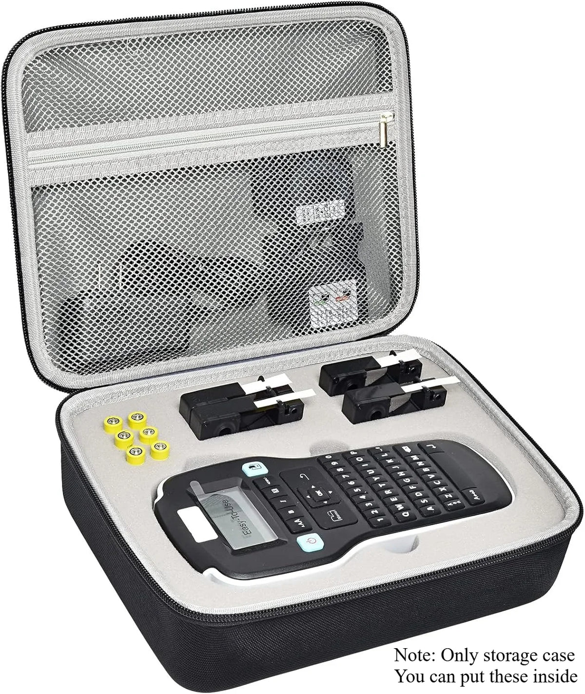 Storage Case for DYMO LabelManager 160 & 280 Label Maker Label Maker Case Babs Gray inner