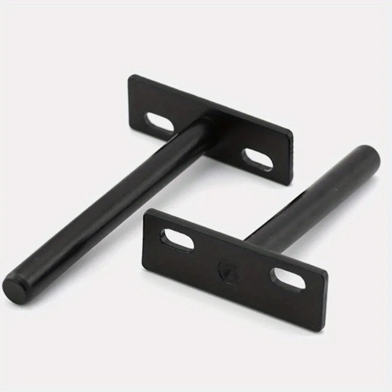 2PCS Hidden Floating Wall Shelf Brackets – Heavy Duty Metal Shelf Support Brackets Babs 3inch 2pcs