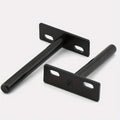 2PCS Hidden Floating Wall Shelf Brackets – Heavy Duty Metal Shelf Support Brackets Babs 3inch 2pcs