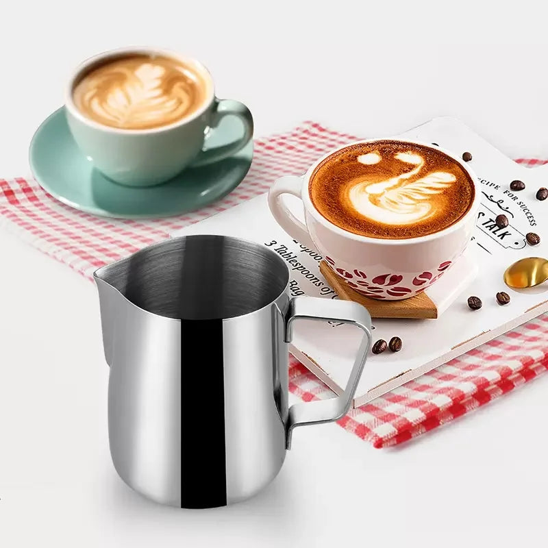 Stainless Steel Milk Frothing Pitcher – Latte & Espresso Milk Frothing Pitcher Babs