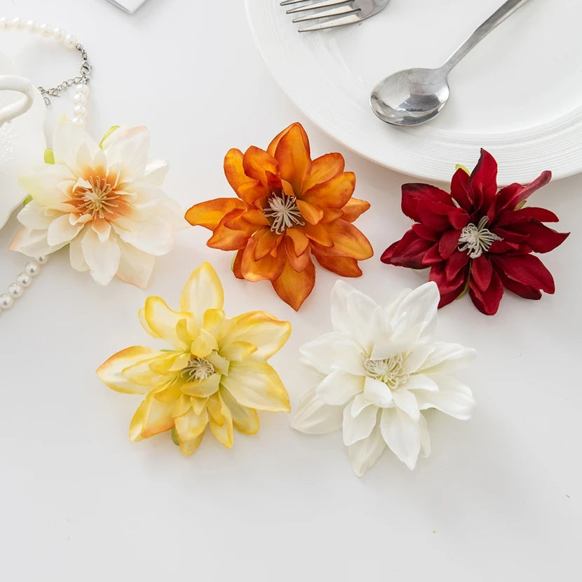 Silk Lotus Artificial Flowers 10/20pcs | Wedding & Home Décor Artificial Silk Flowers Babs
