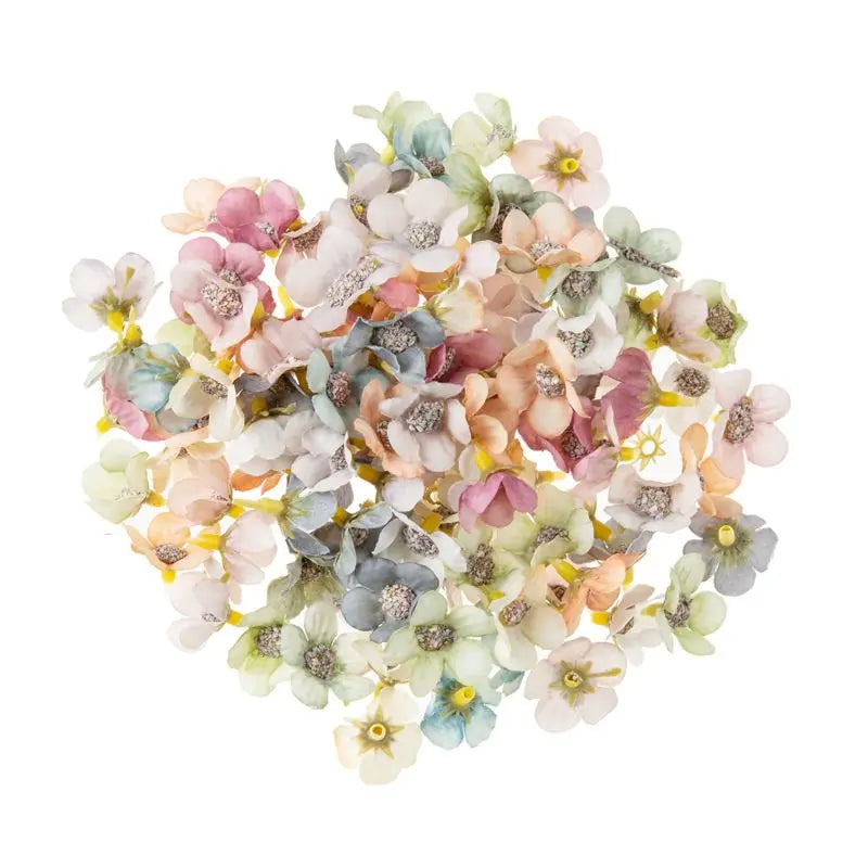 50/100Pcs Silk Artificial Daisy Flower Heads – Multicolor Décor Artificial Flower Heads Babs