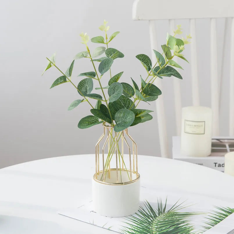 UV-Resistant Artificial Eucalyptus Leaves 20/40 Pcs – Home Decor Artificial Greenery Babs