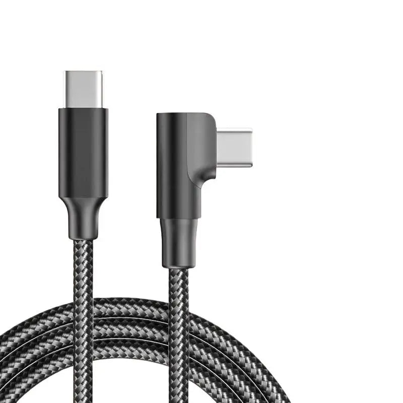 90° USB-C Fast Charging Cable 60W PD Braided 1M Type-C USB-C Charging Cable Babs