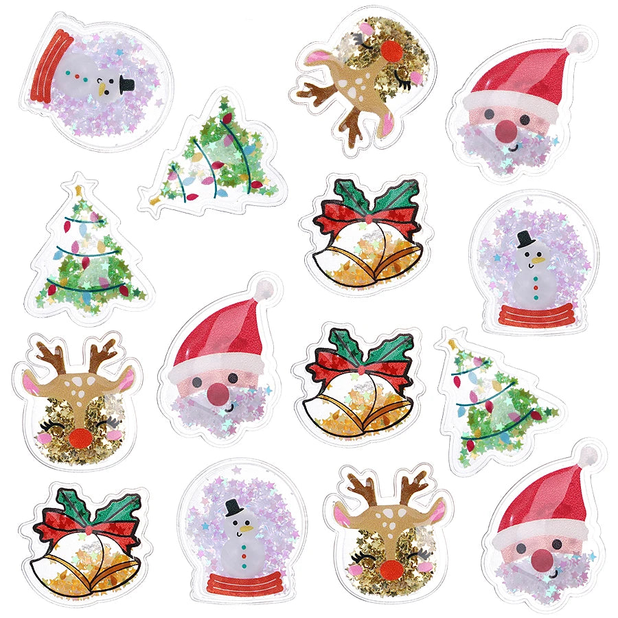 Christmas PVC Sequins Quicksand DIY Decorations – 10/20 Pcs DIY Craft Sequins Babs