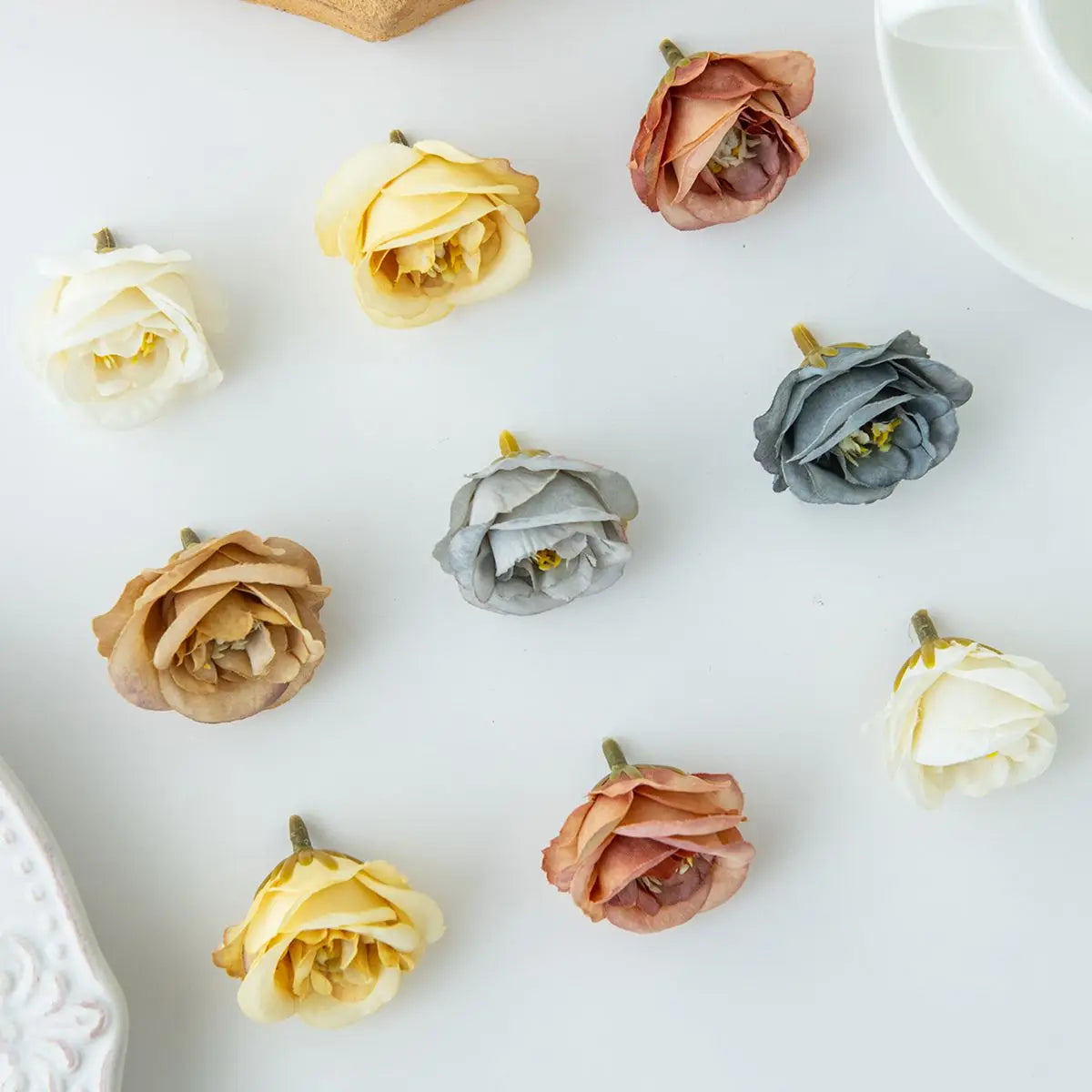 Artificial Silk Rose Heads 10/30pcs – Wedding & Home Decor Artificial Flower Heads Babs