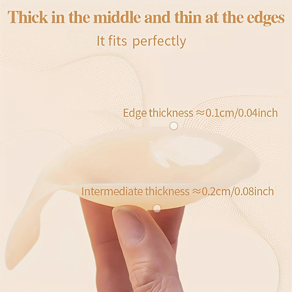 Reusable Silicone Breast Lift Pasties – Invisible Sticky Bra Silicone Breast Pasties Babs