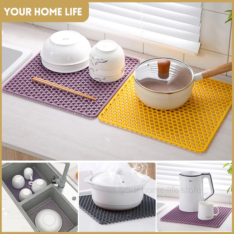 Silicone Sink Protector Mat – Dish Drying & Heat Resistant Silicone Sink Mat Babs