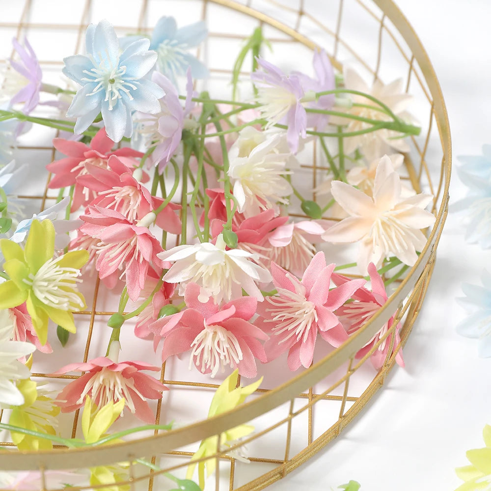 10/20Pcs Silk Rose Artificial Flowers 3-Head – Wedding & Home Decor Artificial Silk Flowers Babs