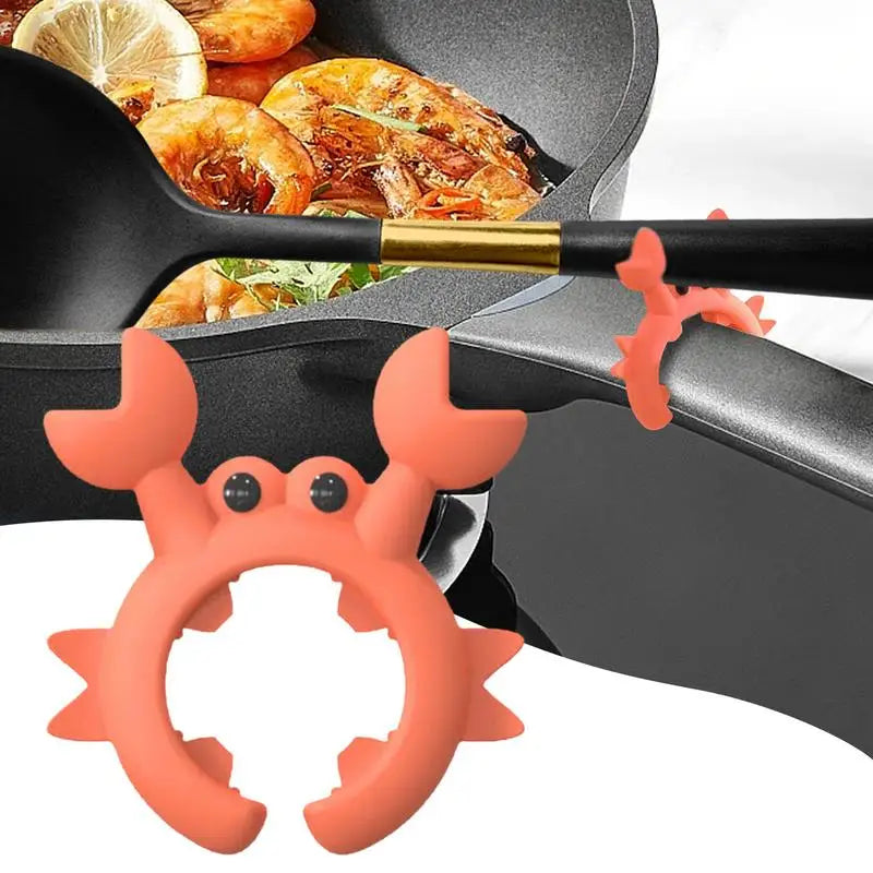 Crab Silicone Utensil Rest – Spoon & Spatula Holder Silicone Utensil Rest Babs