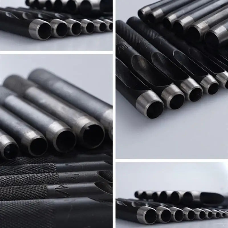 12/14Pc Round Hollow Punch Set – Leather Craft Tool 1–10mm Leather Punch Set Babs