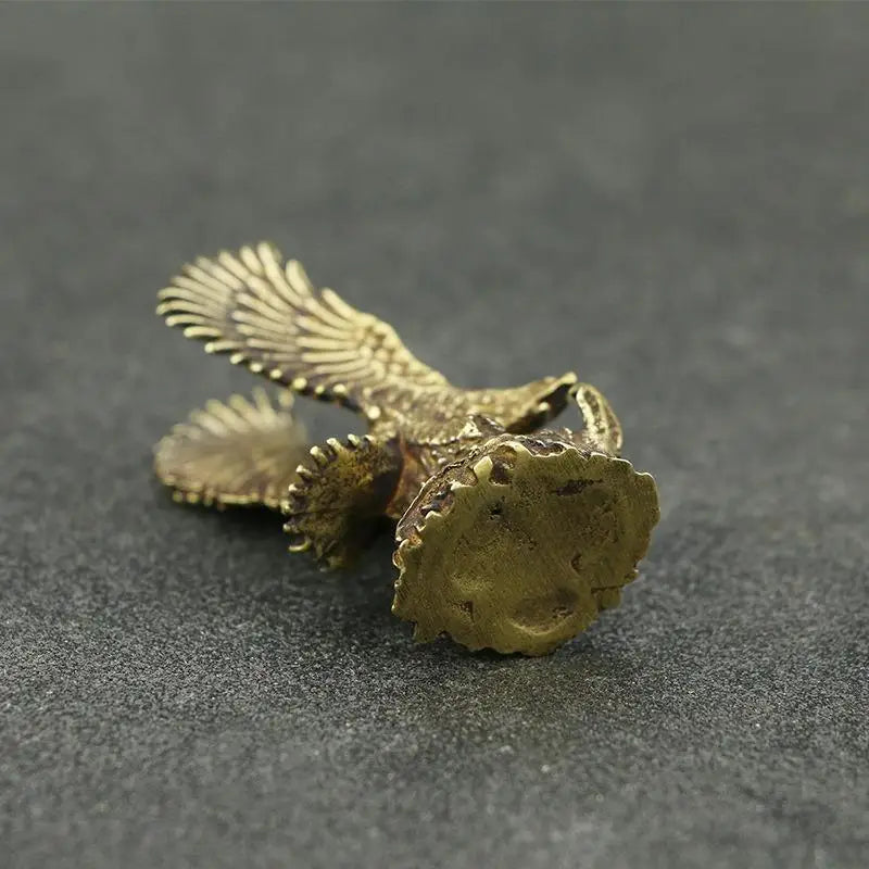 Antique Brass Flying Eagle Figurine | Copper Office Decor Gift Brass Figurine Babs