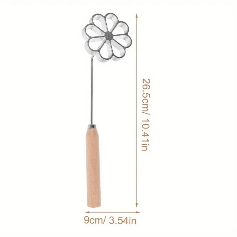 Non-Stick Aluminum Frying Mold Set with Wooden Handle Frying Mold Set Babs