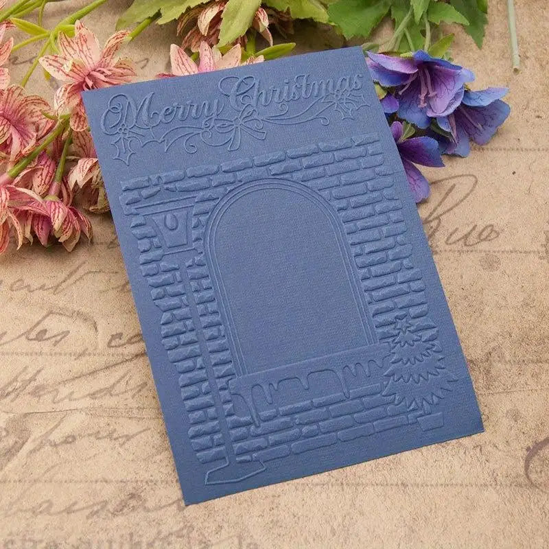 Christmas Embossing Folder for Card Making & Scrapbooking Embossing Folder Babs
