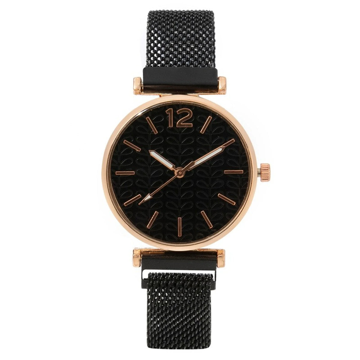 Women's Golden Vintage Quartz Wristwatch – Luxury Ladies Watch Ladies Fashion Watch Babs Black