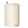 Stainless Steel Pedal Trash Can – 8L Round Kitchen Dustbin Pedal Trash Can Babs 8L-White
