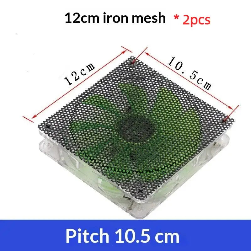 120mm Metal PC Case Fan Dust Filter Mesh – 2Pcs | HUXUAN PC Fan Dust Filter Babs