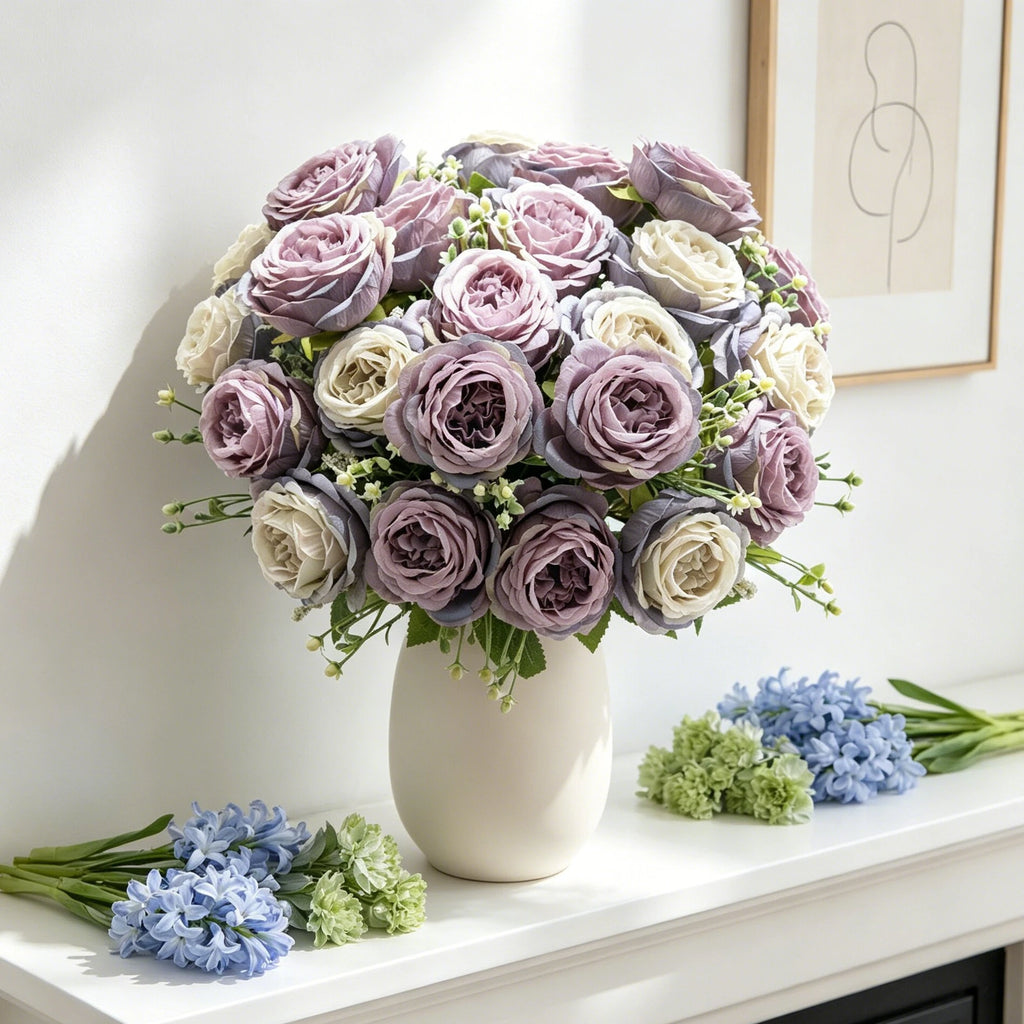 Artificial Silk Peony Bouquet – Wedding & Home Décor Artificial Flower Bouquet Babs